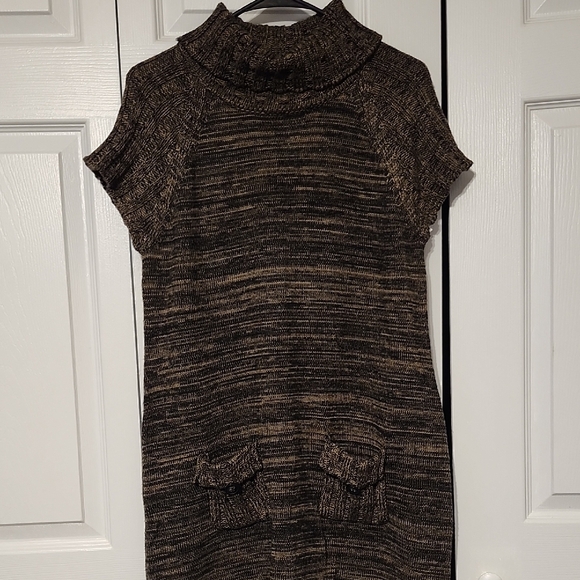 Calvin Klein Dresses & Skirts - GAP Cozy Brown Knit Sweater Dress